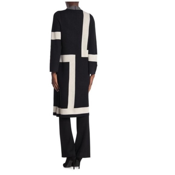 Vertigo Open Front Allover Print Cardigan Sweater - Picture 2 of 6